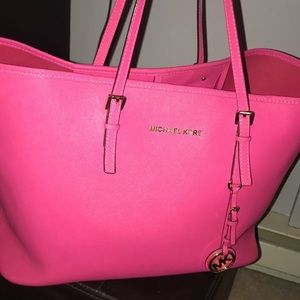 Pink large Michael Kors tote